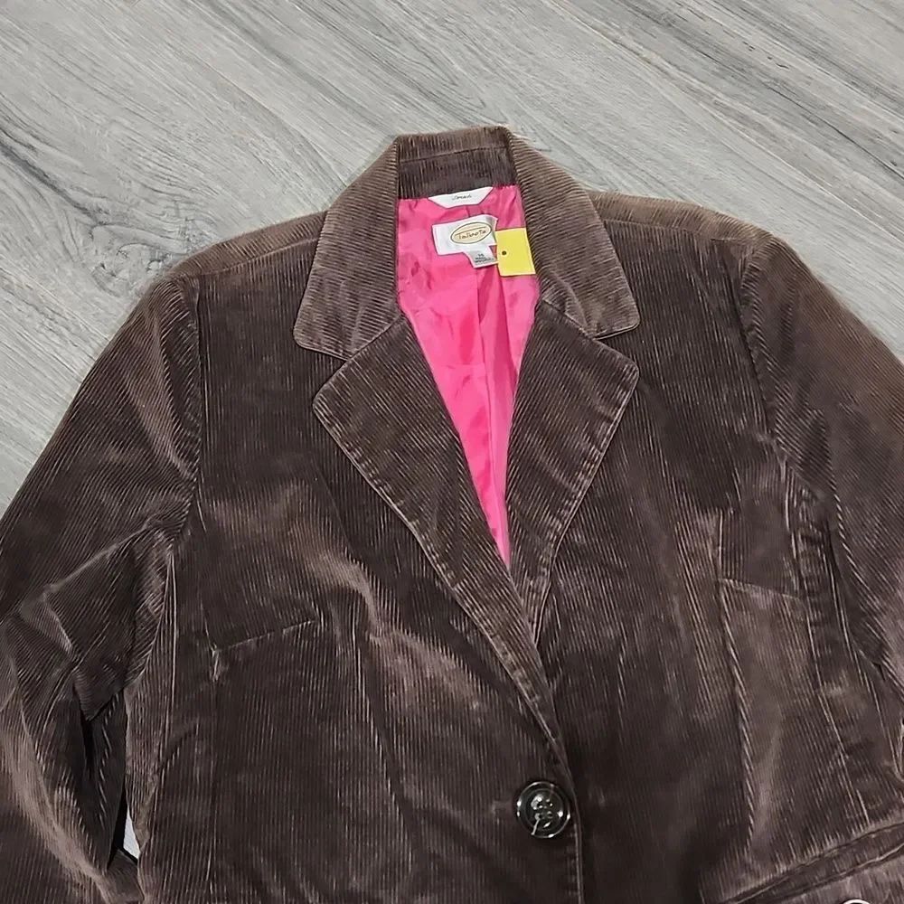 Vintage Talbots Chocolate Brown Corduroy Blazer